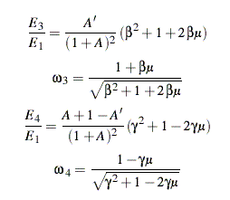 kinematics formulas